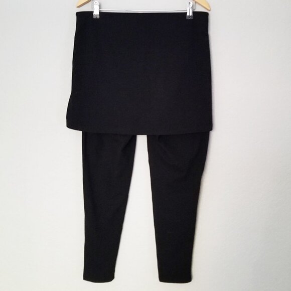 Torrid Black Skirted Leggings Layered Plus Size 2X Stretchy Comfy High Waist - Picture 6 of 14